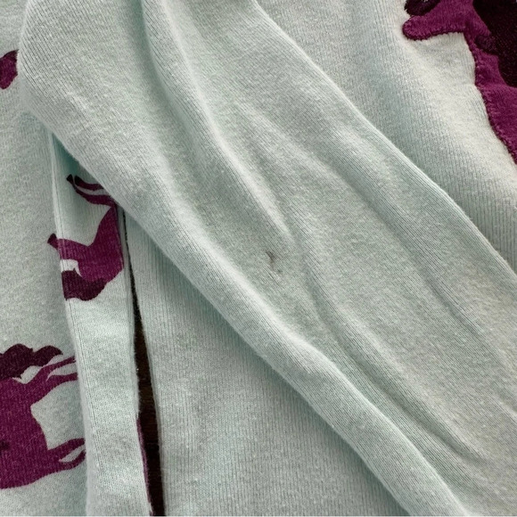 Leveret Girls size 6 Years Aqua Unicorn Horse Pajama Set PJs Sleepwear Purple - Picture 3 of 3